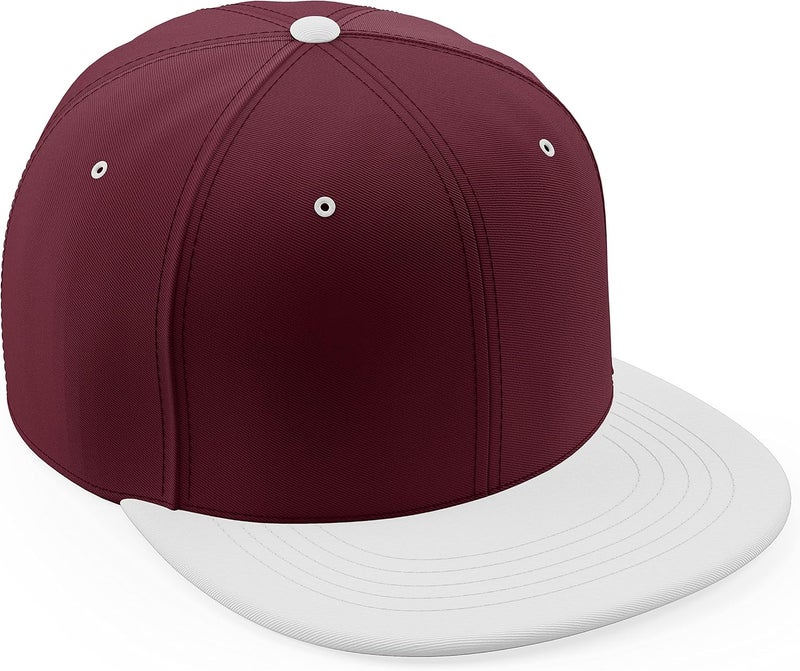 Daxton Store Classic Blank Snapback Flat Bill Visor Hat Cap One Size Adjustable Back - Image 1